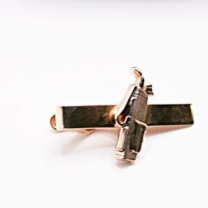 Vintage Swank Golf Clubs & Ball Tie Bar Clip Golfer